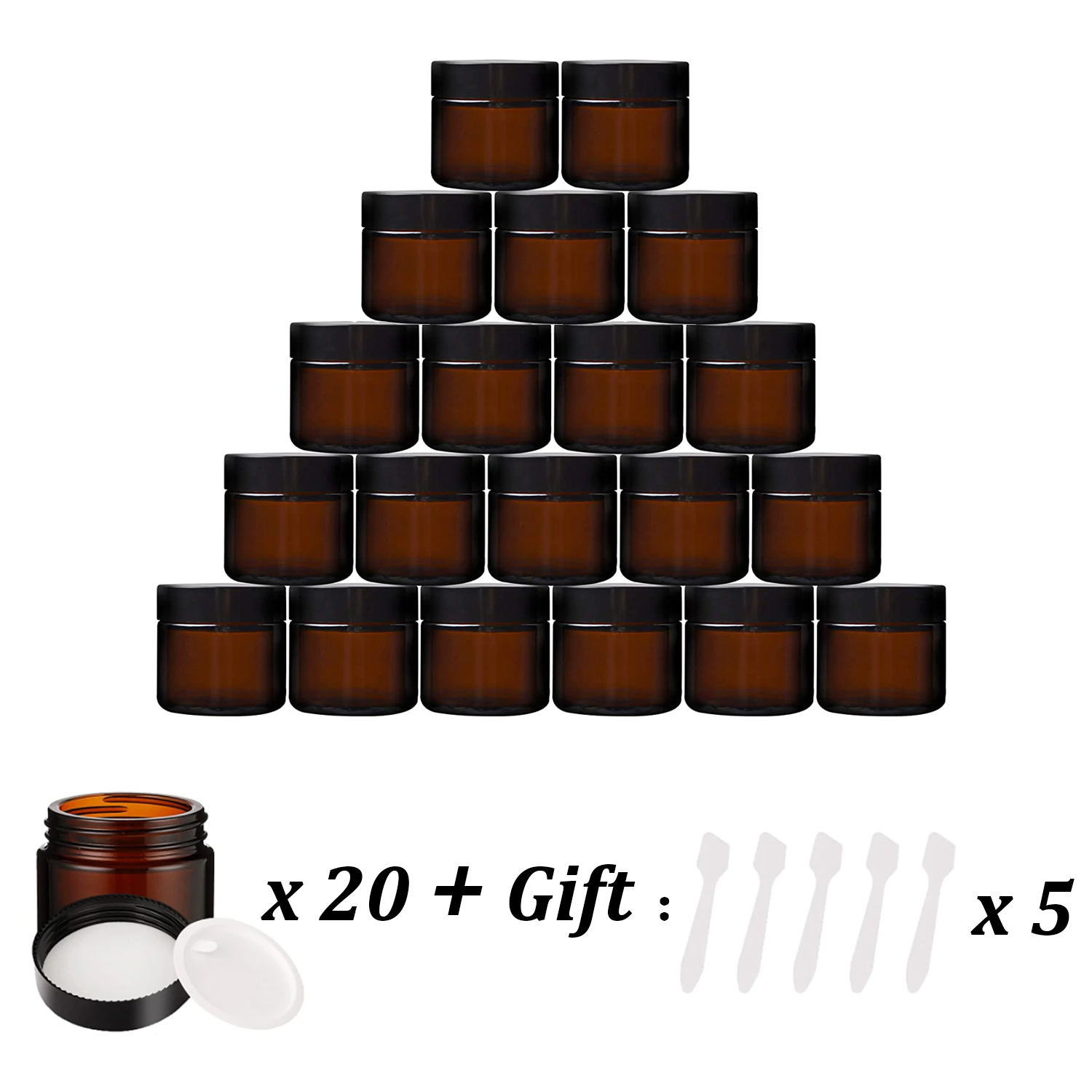 20 قطعة برطمانات زجاجية كهرمان - مراجعة Food Storage Set Glass وسعره