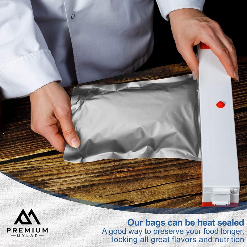 25 كيس مايلار - أكياس مايلار ق - مراجعة Food Storage In Mylar Bags وسعره