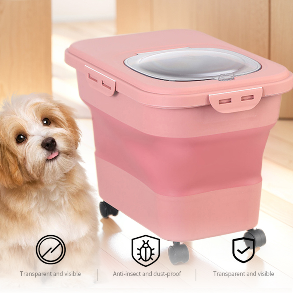 صندوق طعام القطط الجاف القابل  - مراجعة Food Storage For Dog وسعره