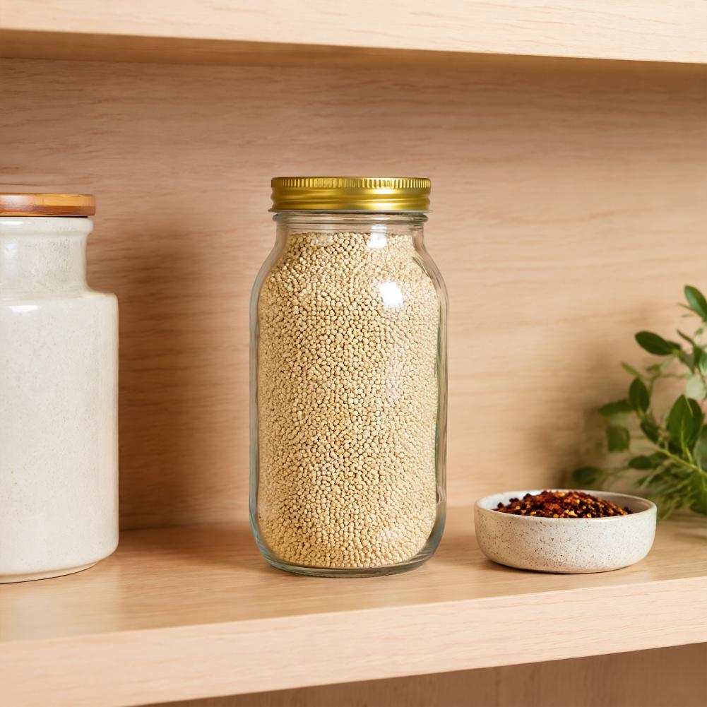 برطمانات ميسون مع أغطية، حاويا - مراجعة Food Storage No Pantry وسعره